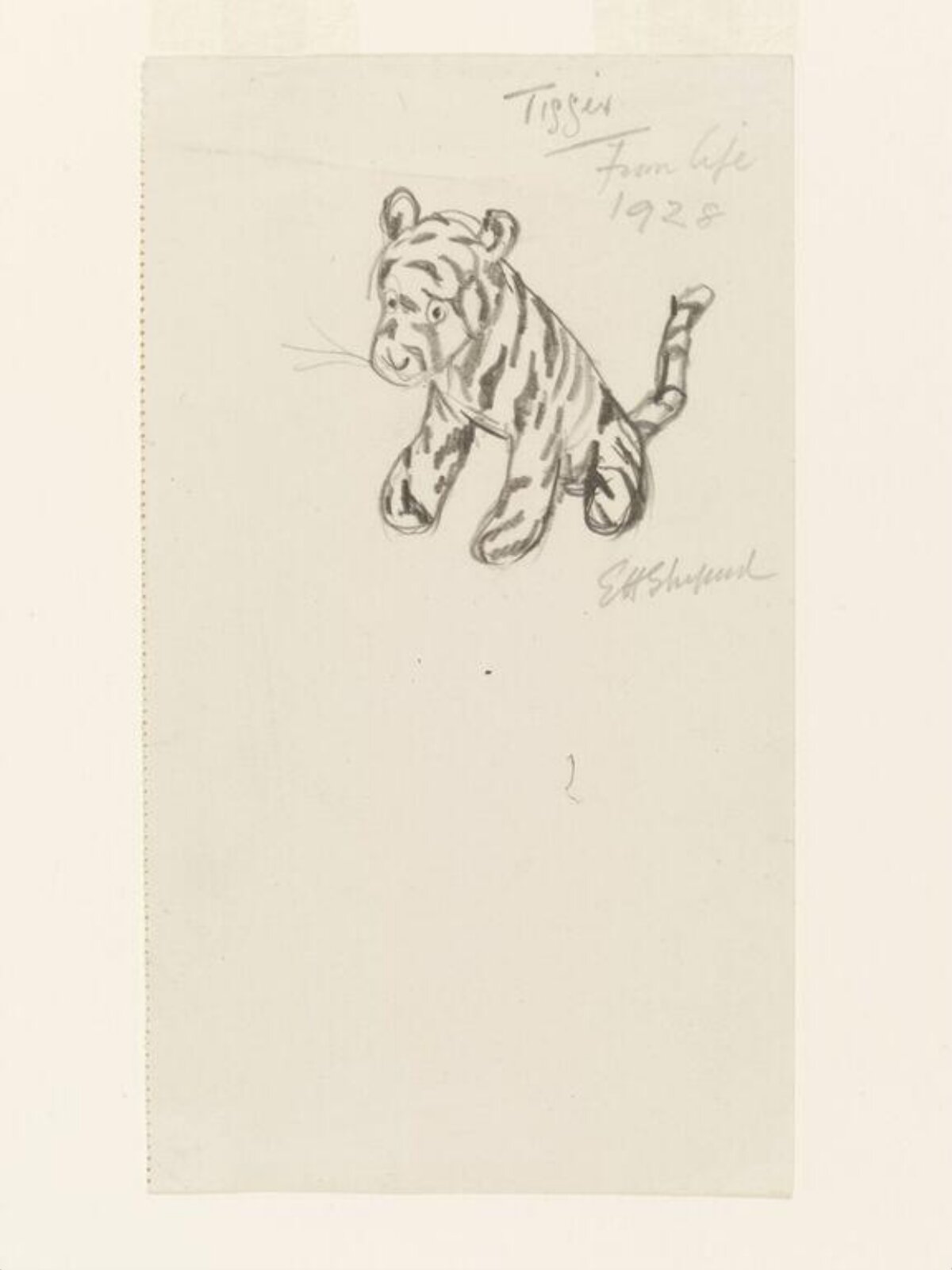 Tigger from life, E. H. Shepard, 1928