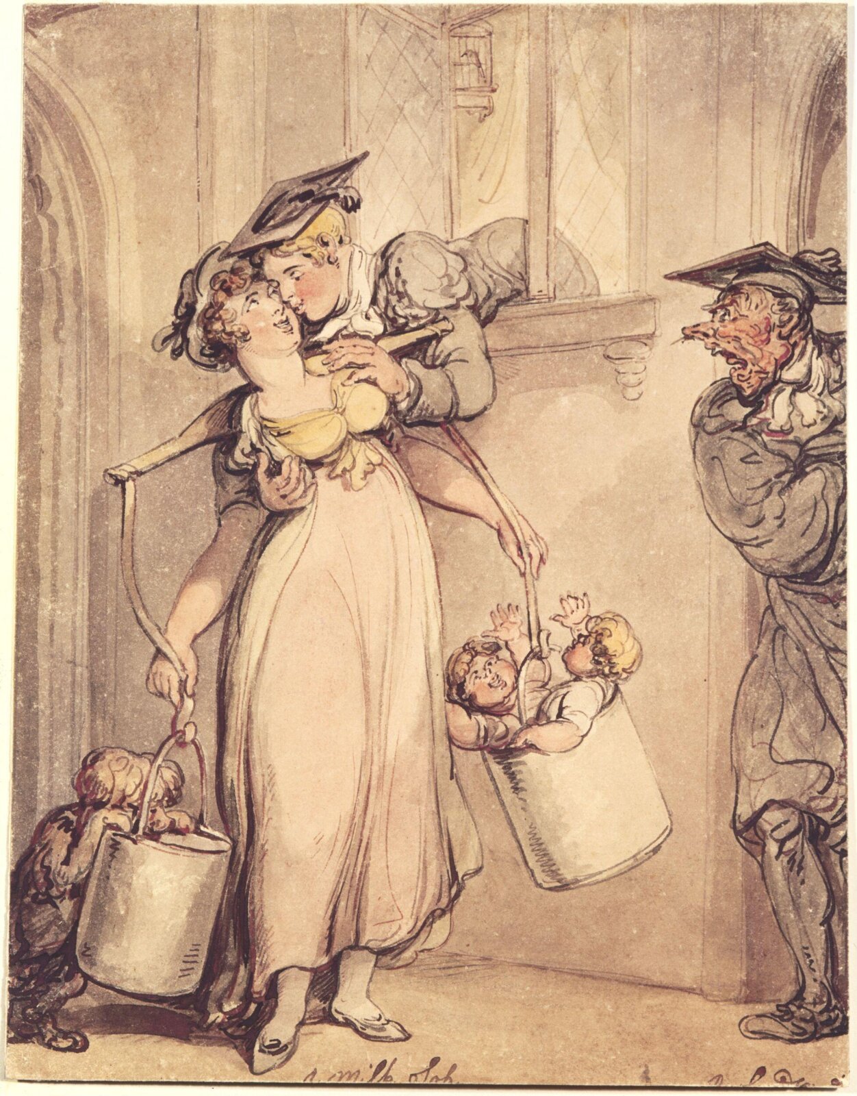 A Milksop, Thomas Rowlandson, 1811