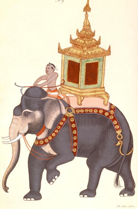 One of fifty Burmese drawings.