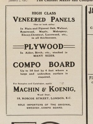 Cabinet maker & complete house furnisher