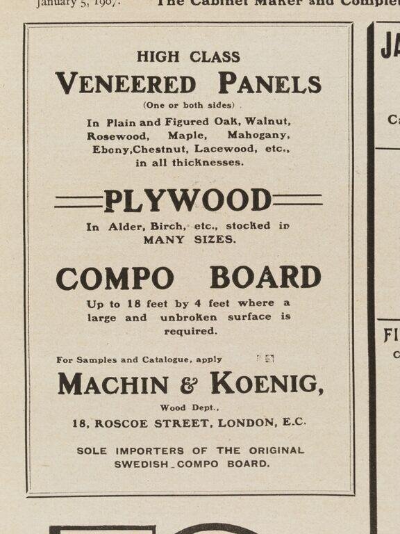 Cabinet maker & complete house furnisher