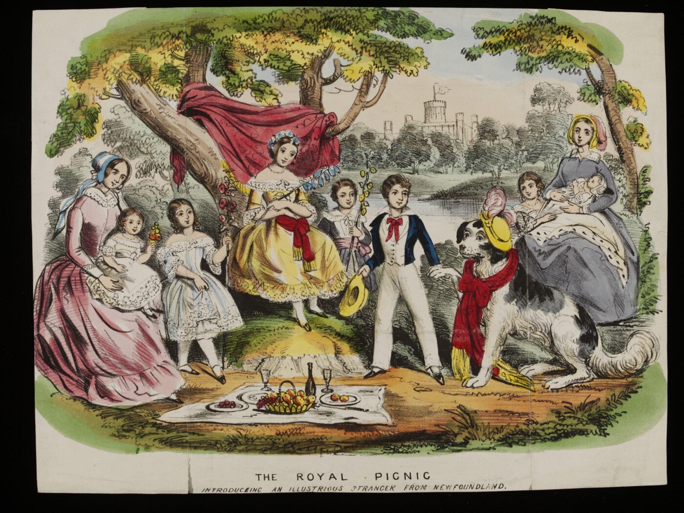 Unknown, The Royal Picnic introducing an illustrious stranger from Newfoundland