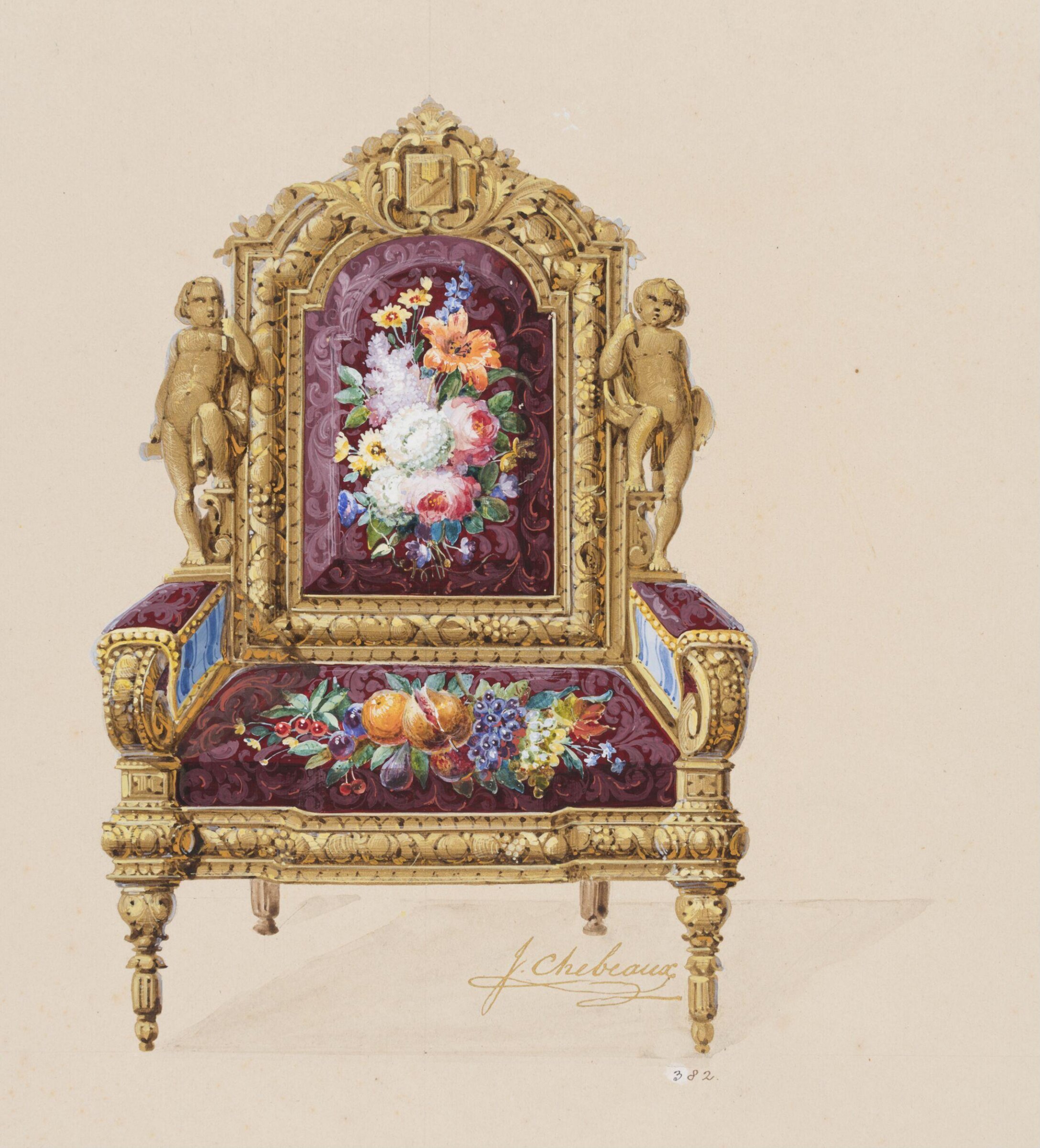 Drawing, J. Chebeaux, c. mid 19th century