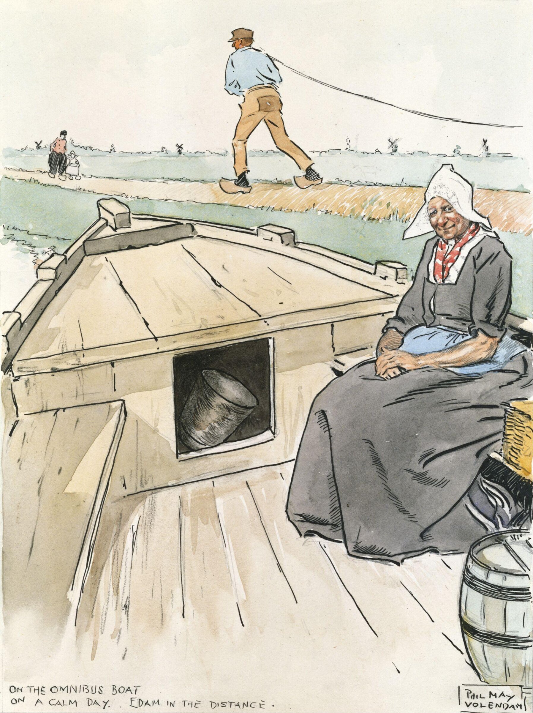 The Omnibus Boat on a calm day, Phil May, ca.1890-1903