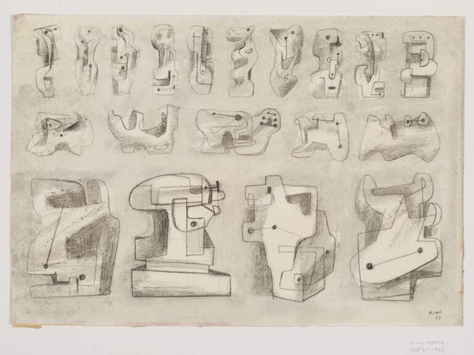 Ideas for Sculpture: Stone Forms, Henry Spencer Moore, 1936