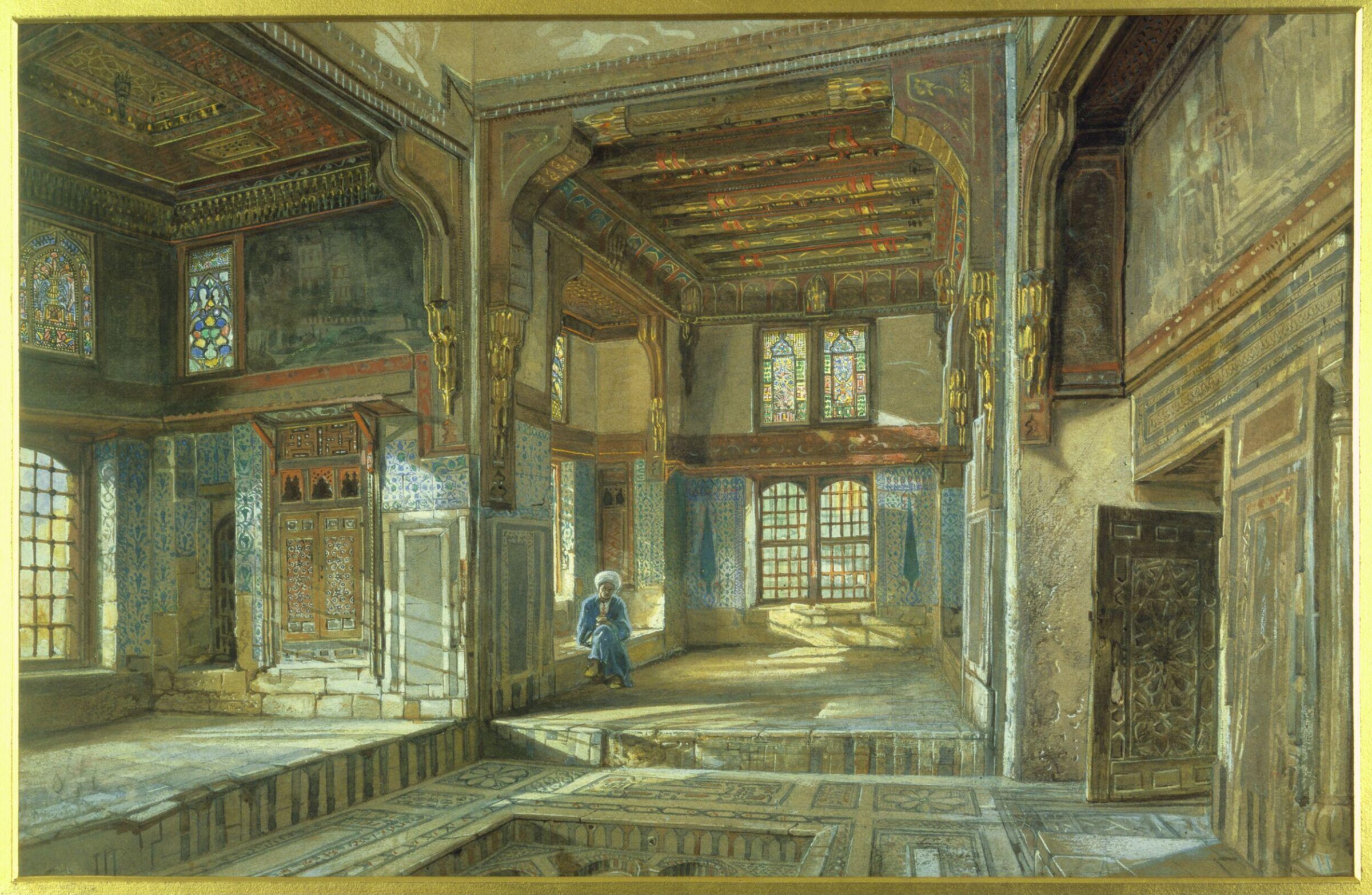 Interior of the House of the Mufti Sheikh El Mahadi, Cairo, Frank Dillon