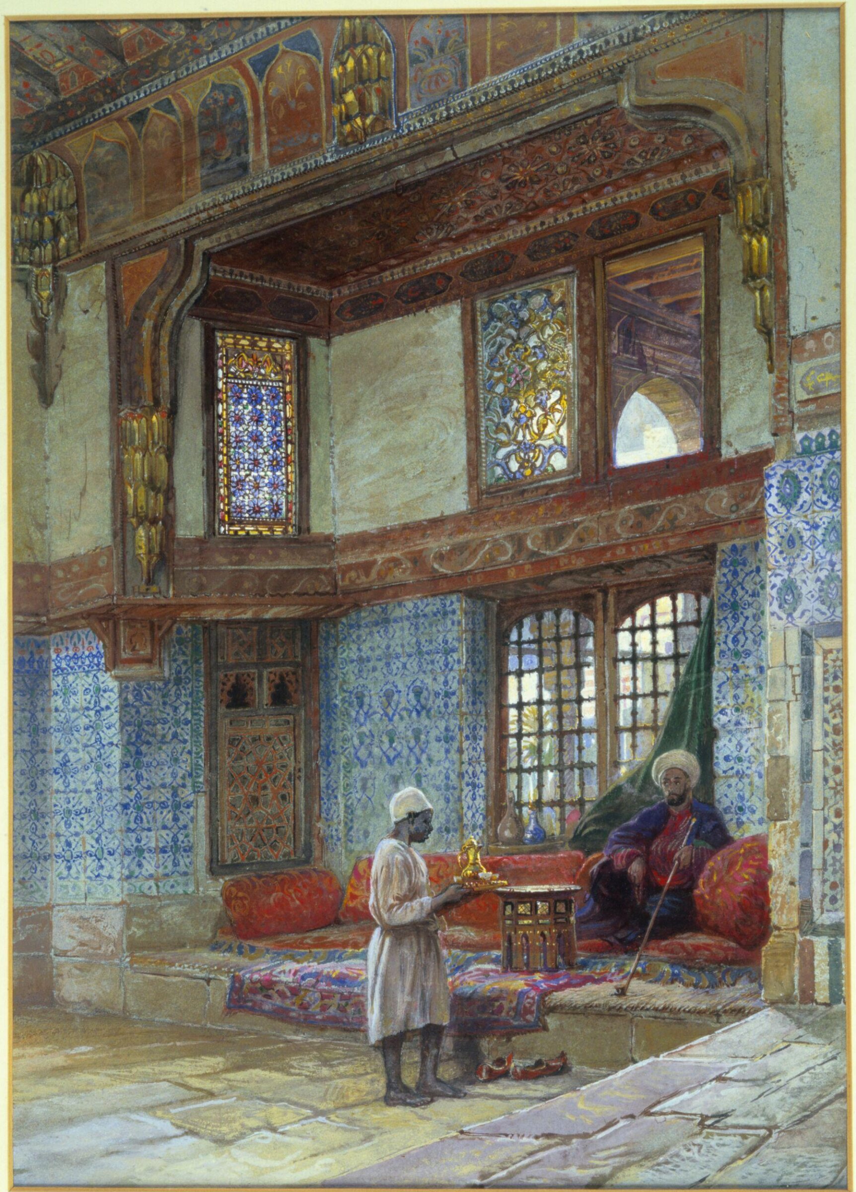 Recess in the reception room in the house of the Mufti Sheikh el Mahadi, Cairo, Frank Dillon, 1823-1909