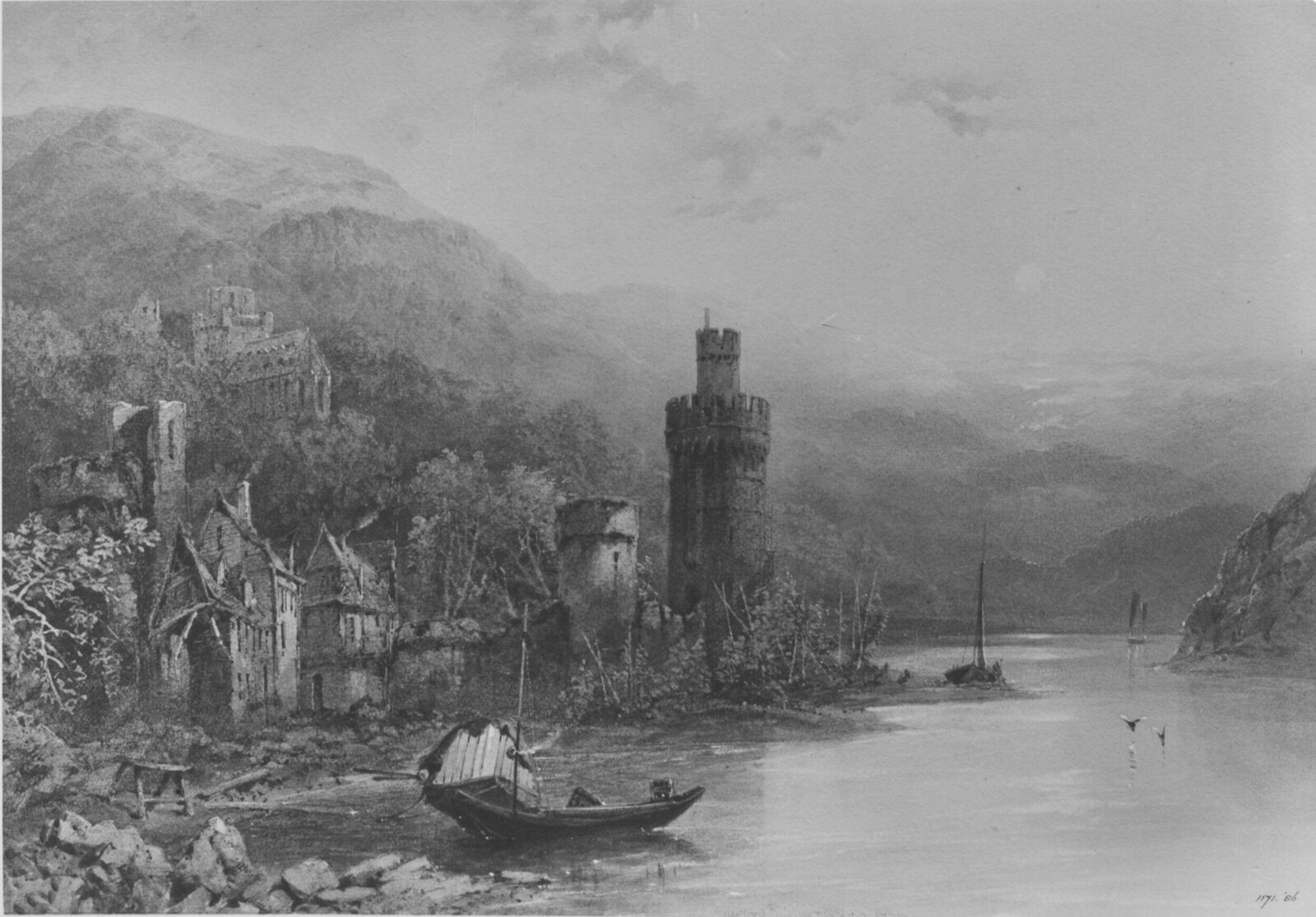 Oberwesel on the Rhine, Edward Richardson, 1856