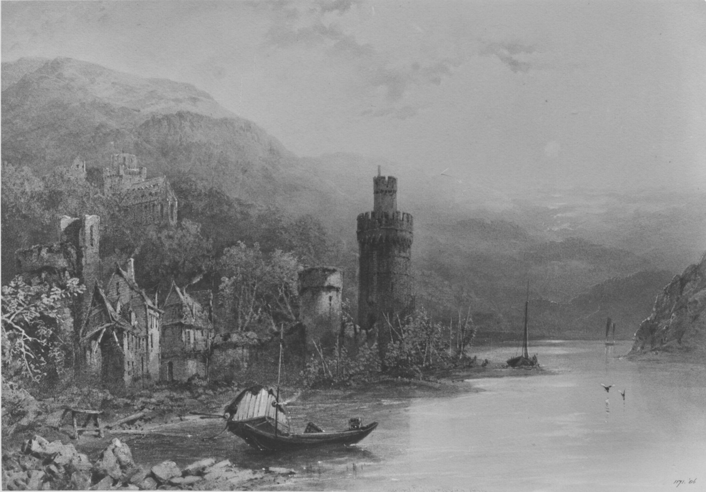 Oberwesel on the Rhine, Edward Richardson, 1856