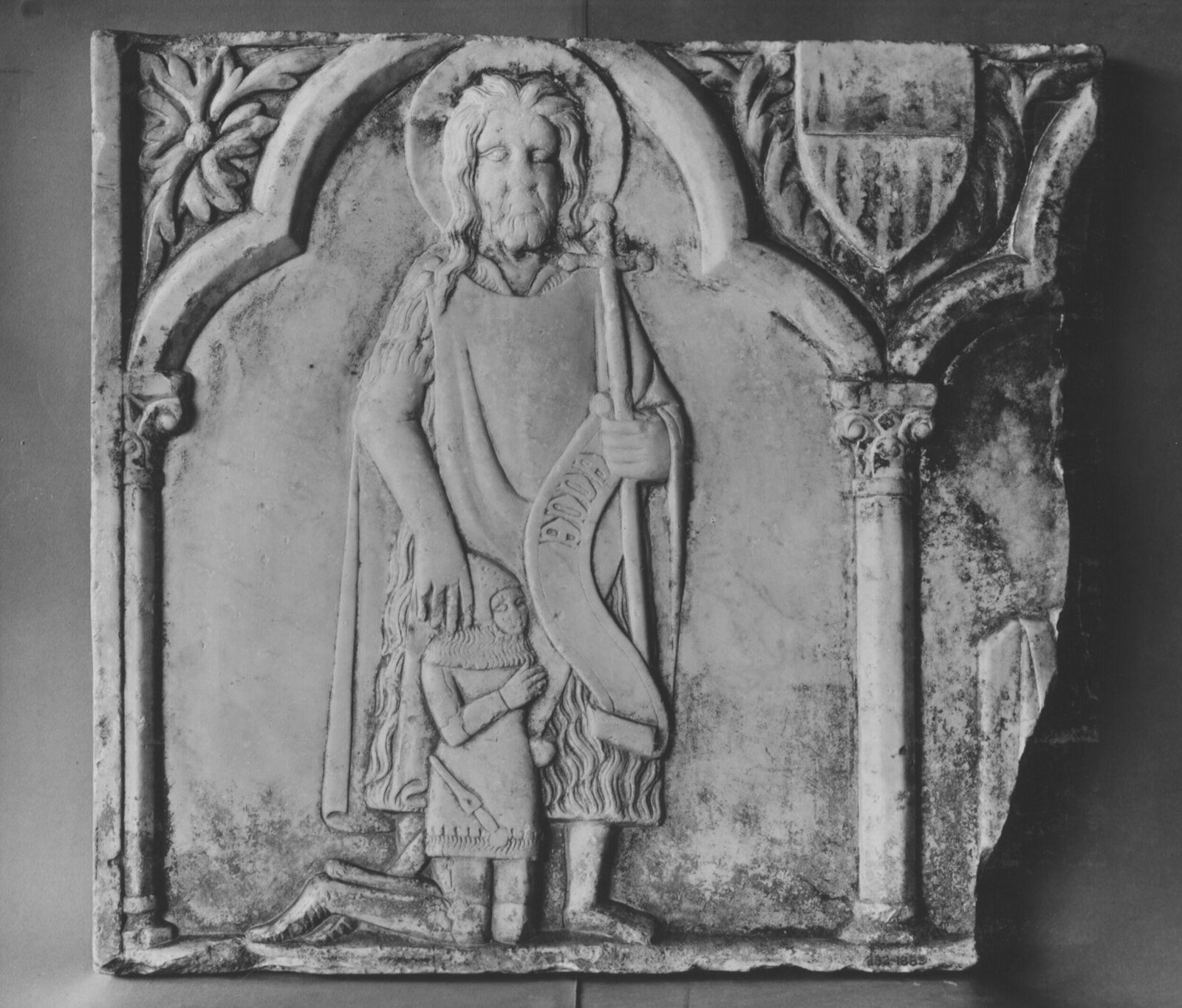 St John the Baptist Presenting a Knight, Mid 14th century