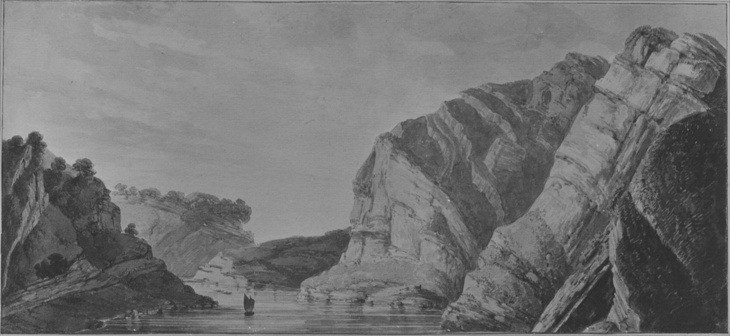 The Avon Gorge and Hotwell, William Daniell, ca. 1790-1837