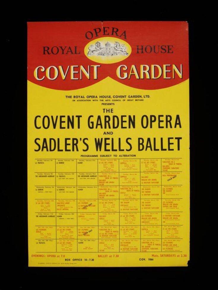 Royal Opera House, Covent Garden poster top image
