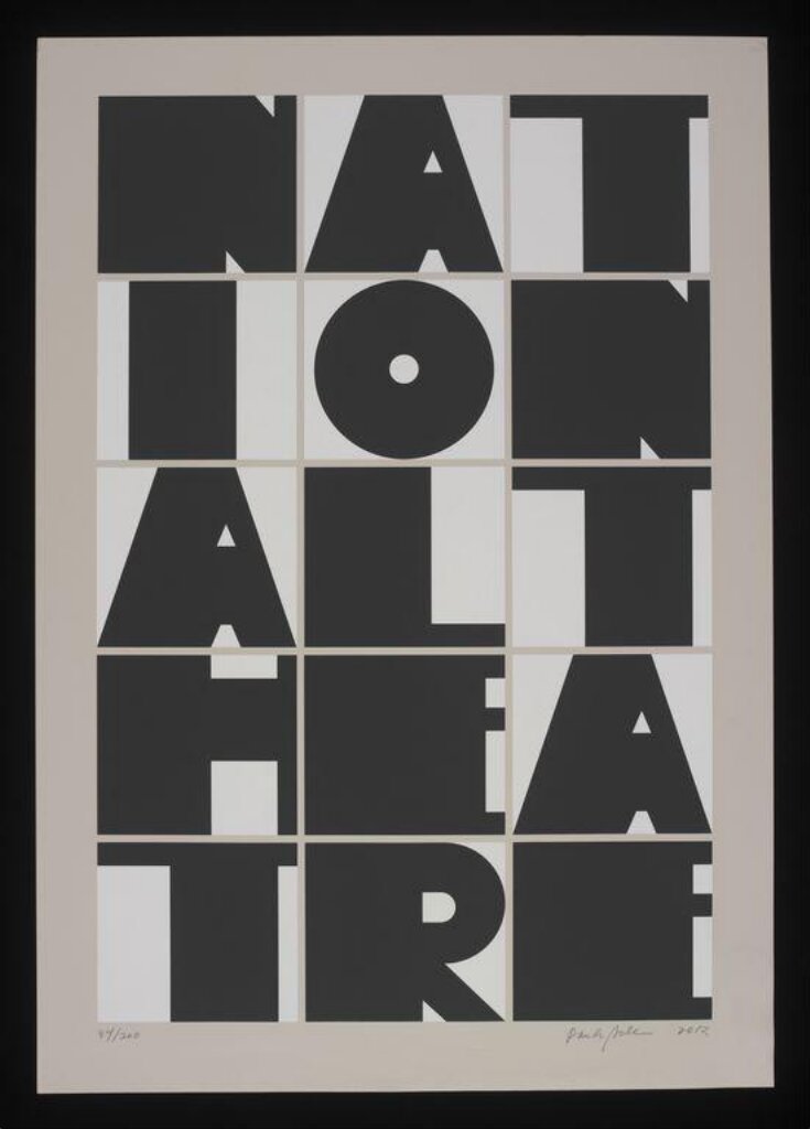 Poster to commemorate the 50th anniversary of the National Theatre, designed by Paula Scher top image