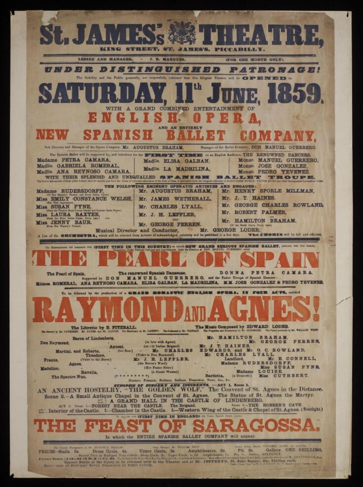 St. James's Theatre poster top image