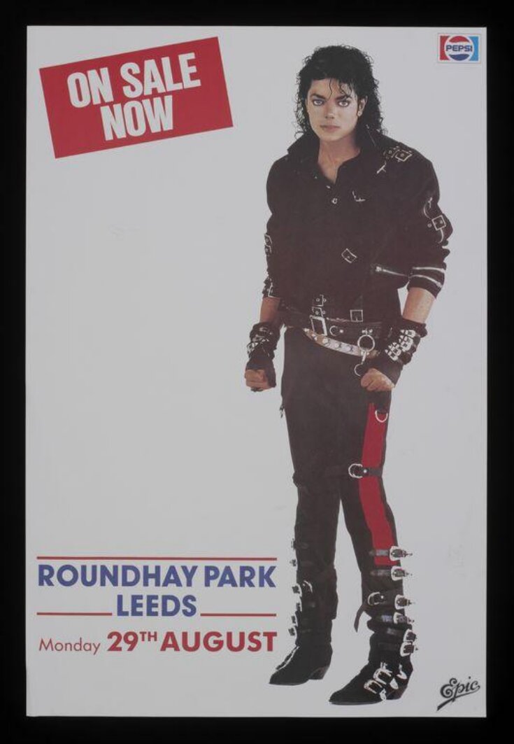 Michael Jackson concert poster top image