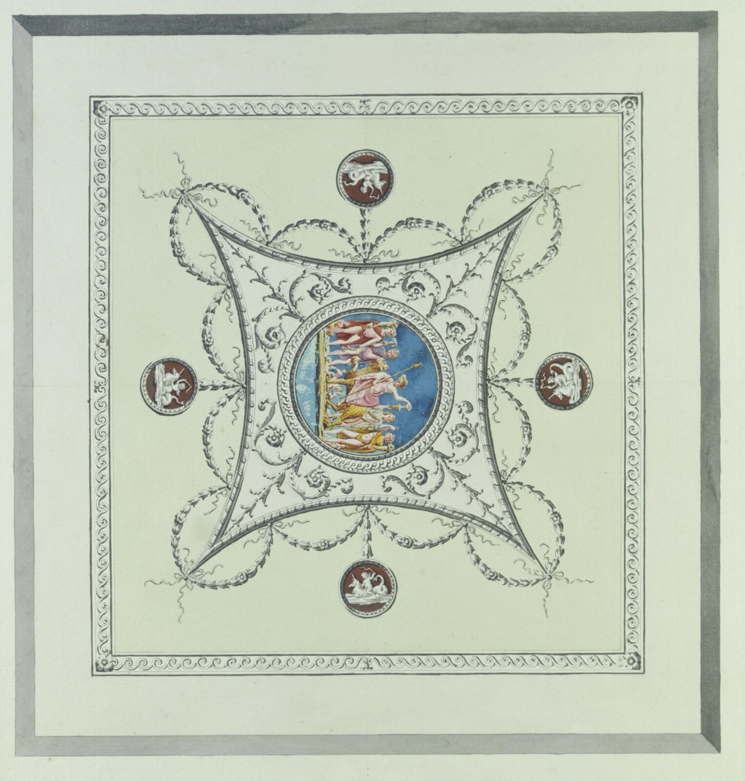 Drawing, Robert Adam, 18th century