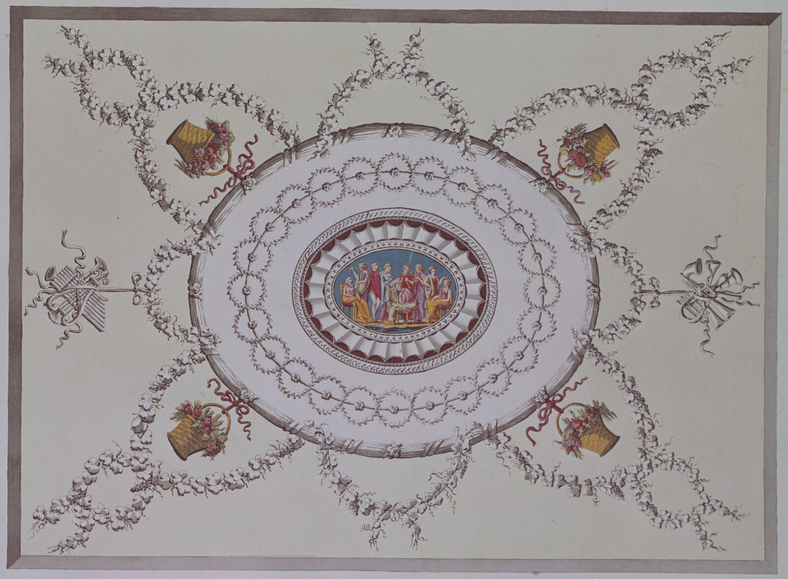 Drawing, Robert Adam, 18th century