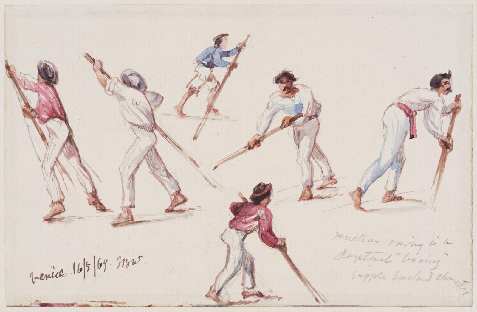 Watercolour drawing, John Burley Waring, 1840-1870