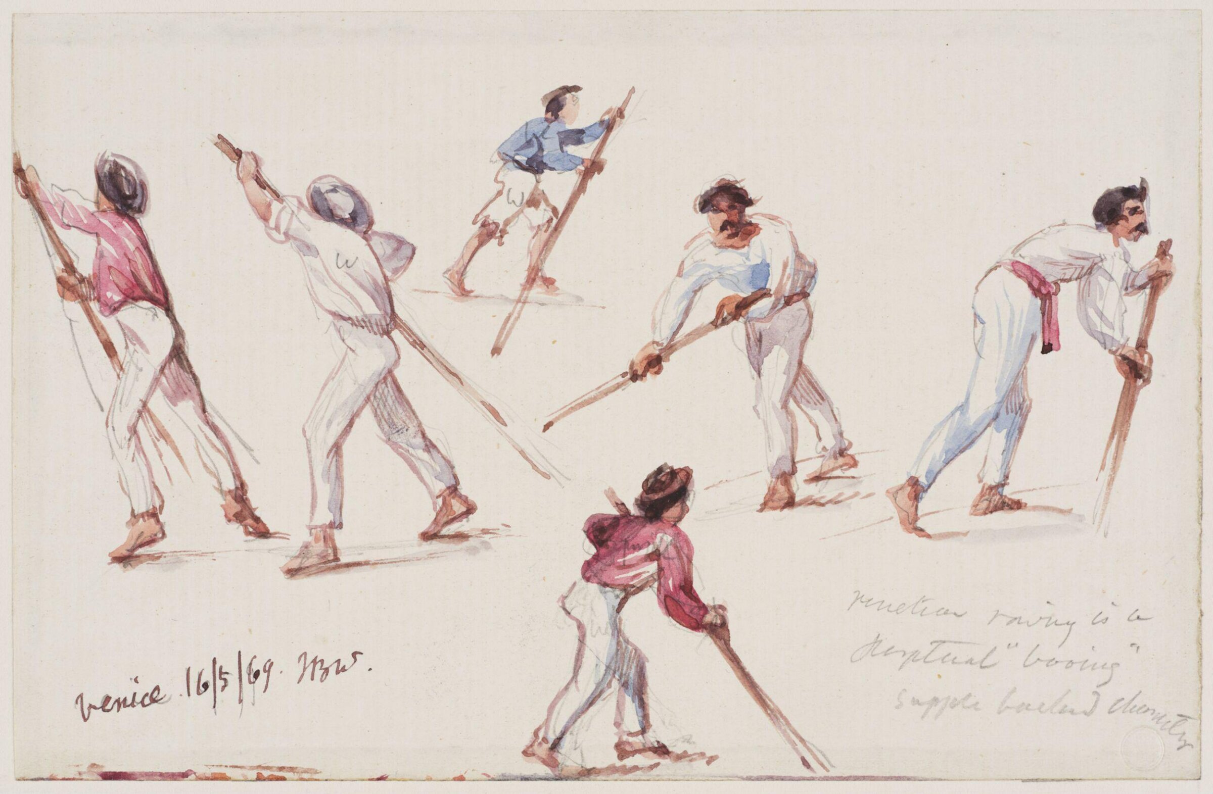 Watercolour drawing, John Burley Waring, 1840-1870