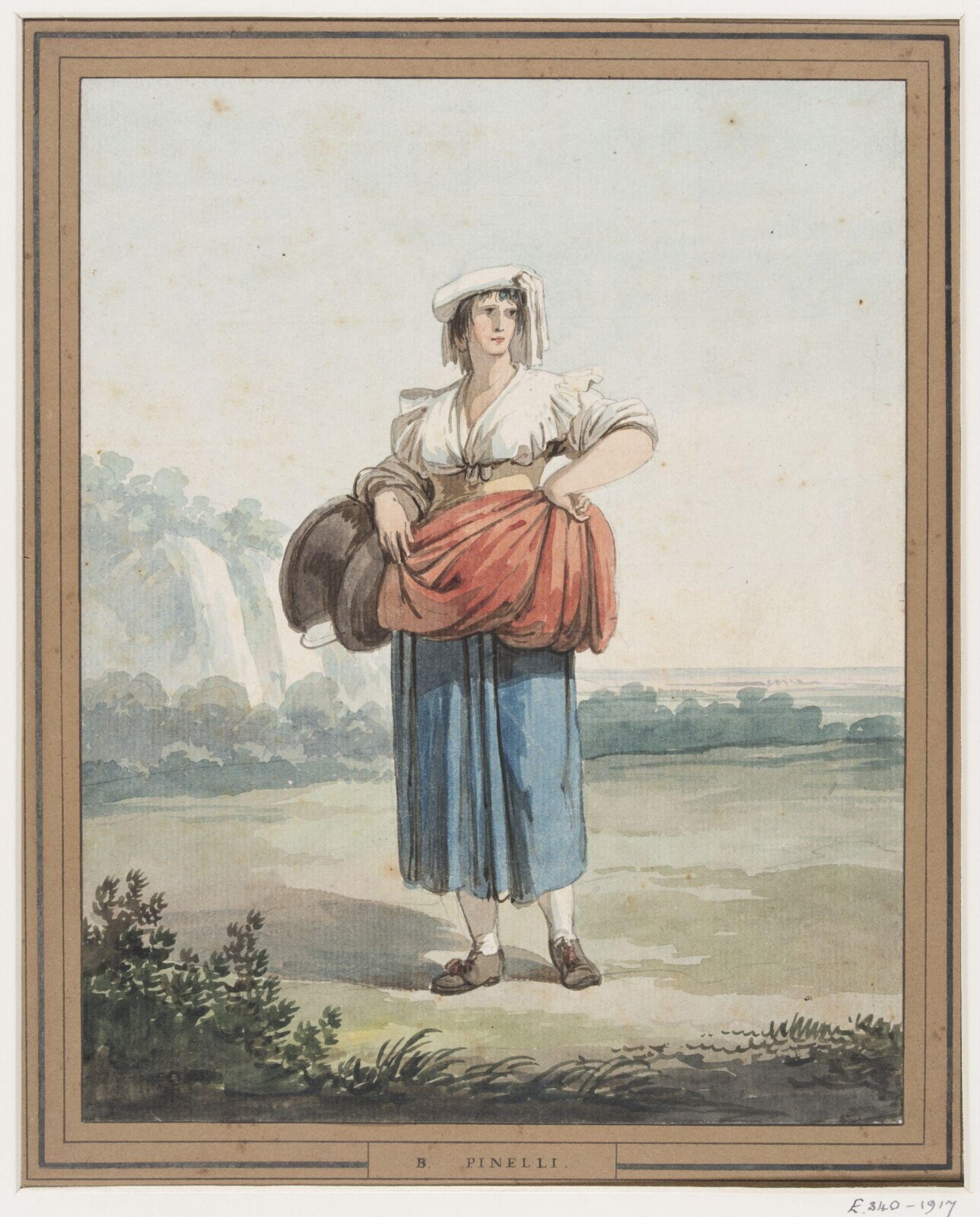 Drawing, Bartolomeo Pinelli, c. 1801-1835