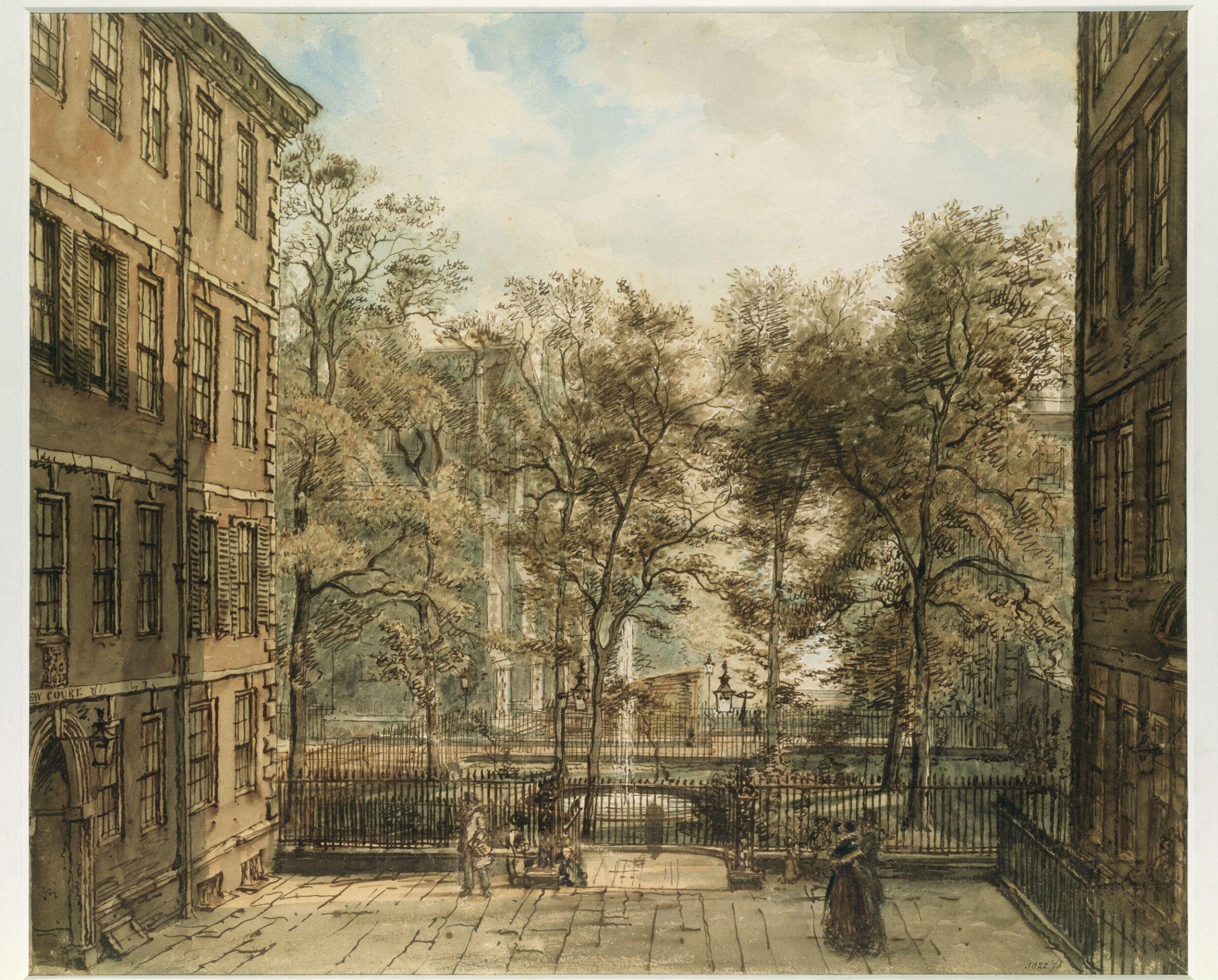 New Court, the Temple, London, William Henry Hunt, ca. 1810-60