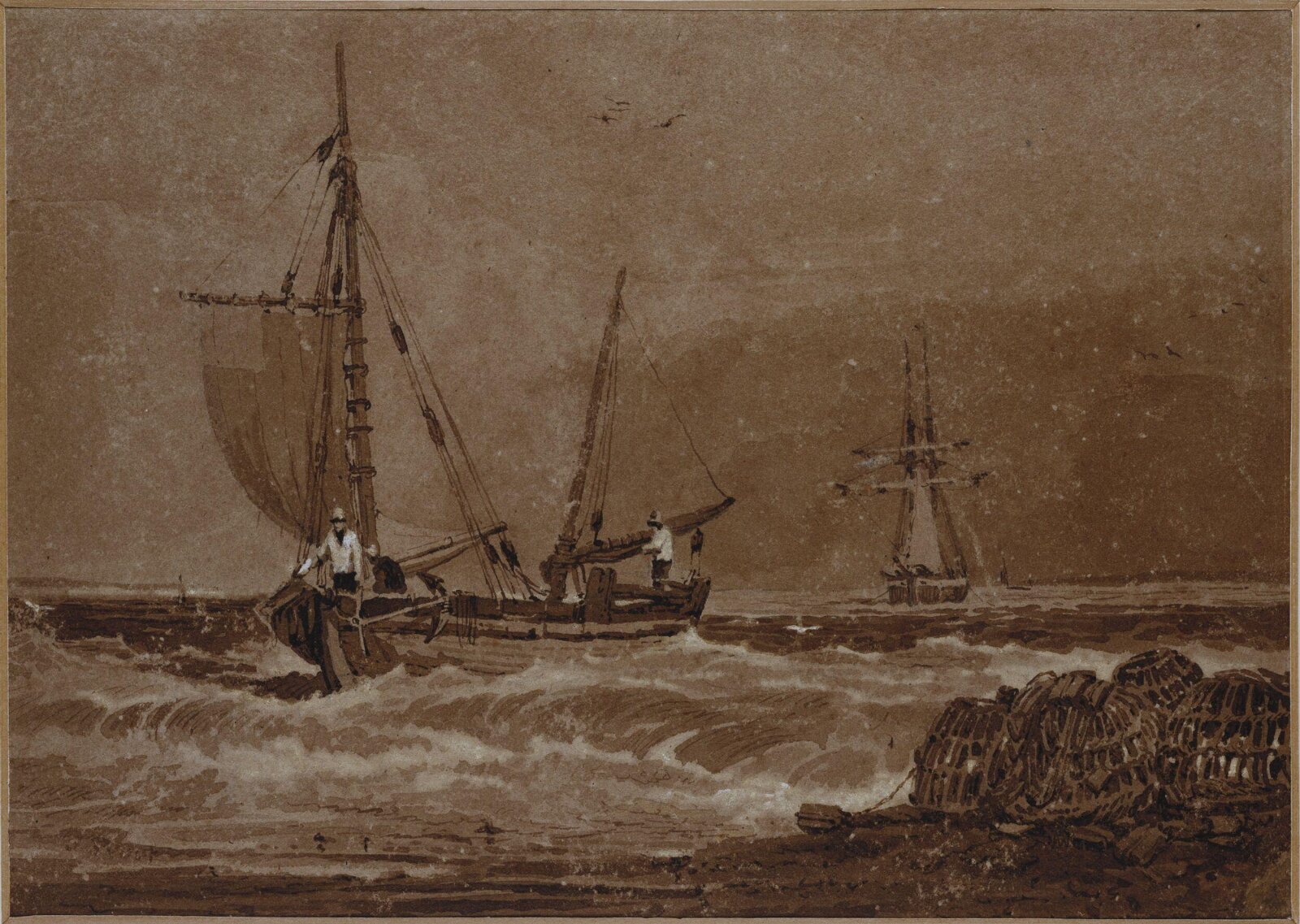 A sea piece, Samuel Prout, ca.1800-1852