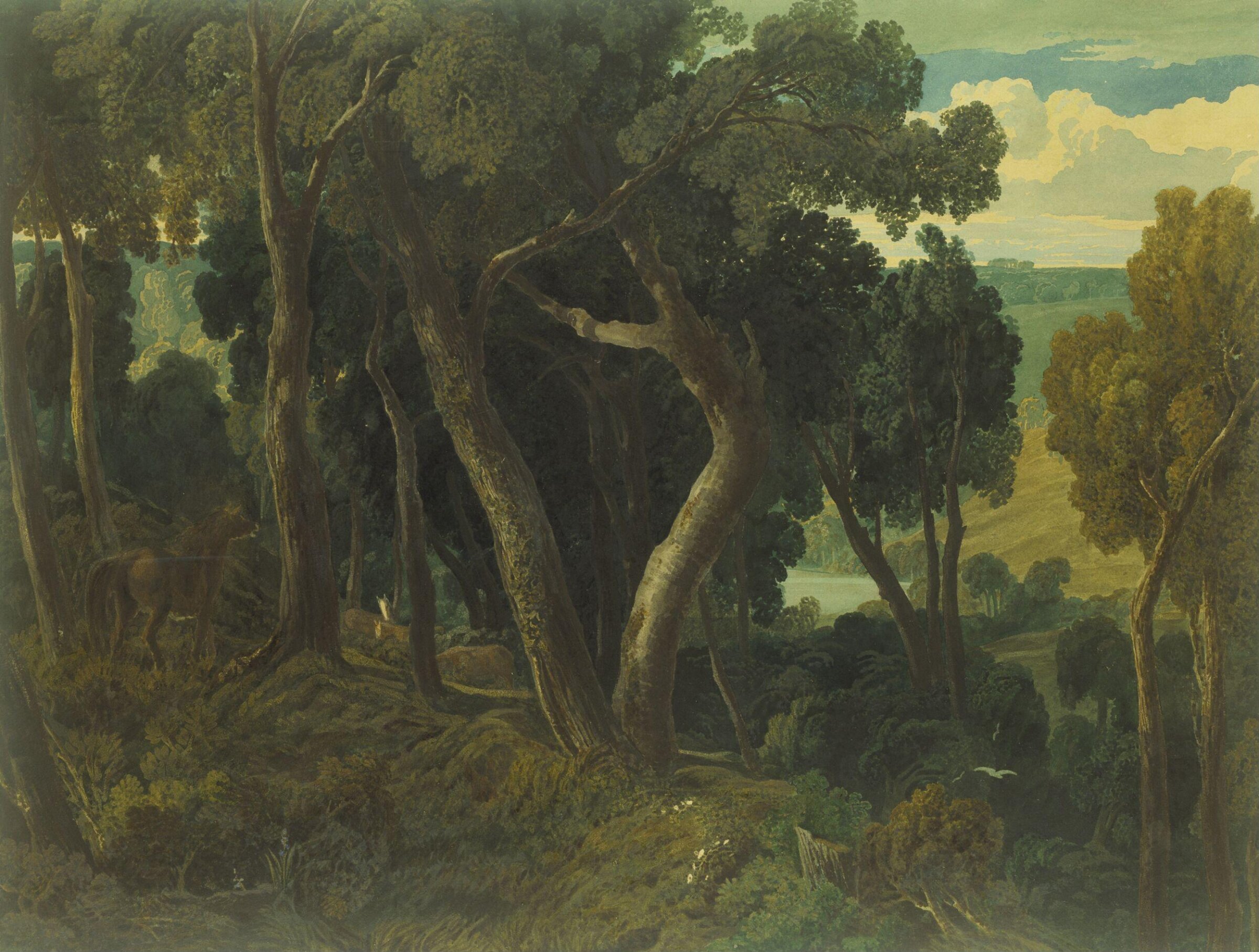 Wychwood Forest, Oxfordshire, William Turner, 1809
