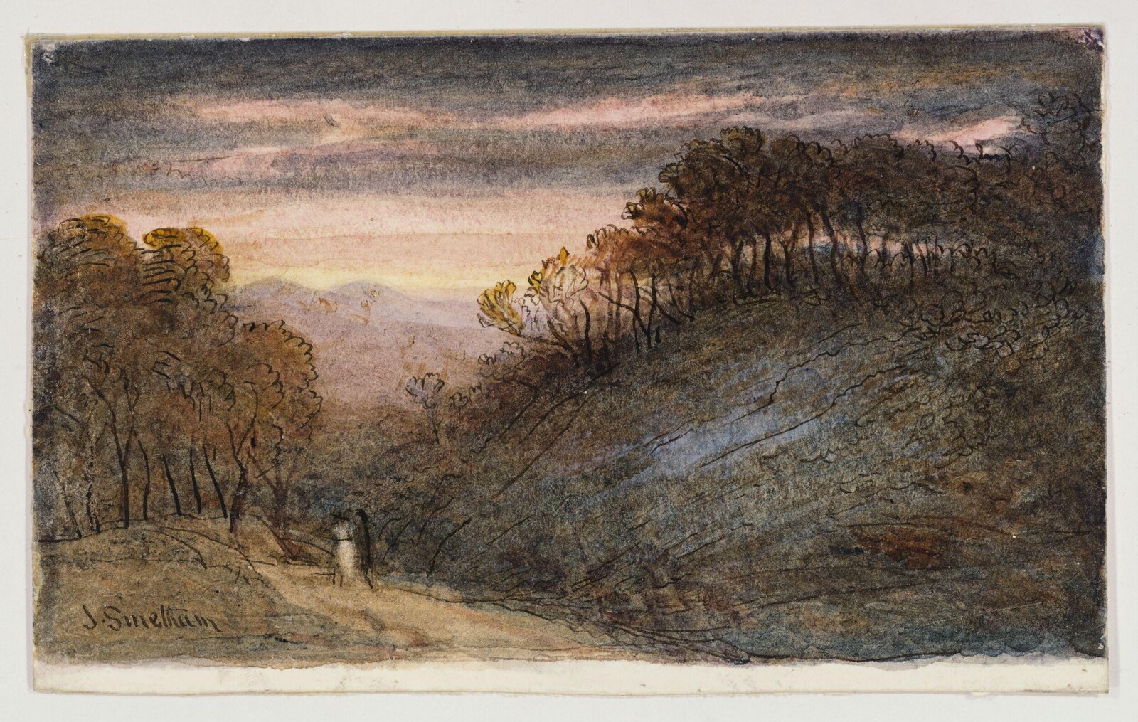 Landscape, Smetham, ca. 1840-1889