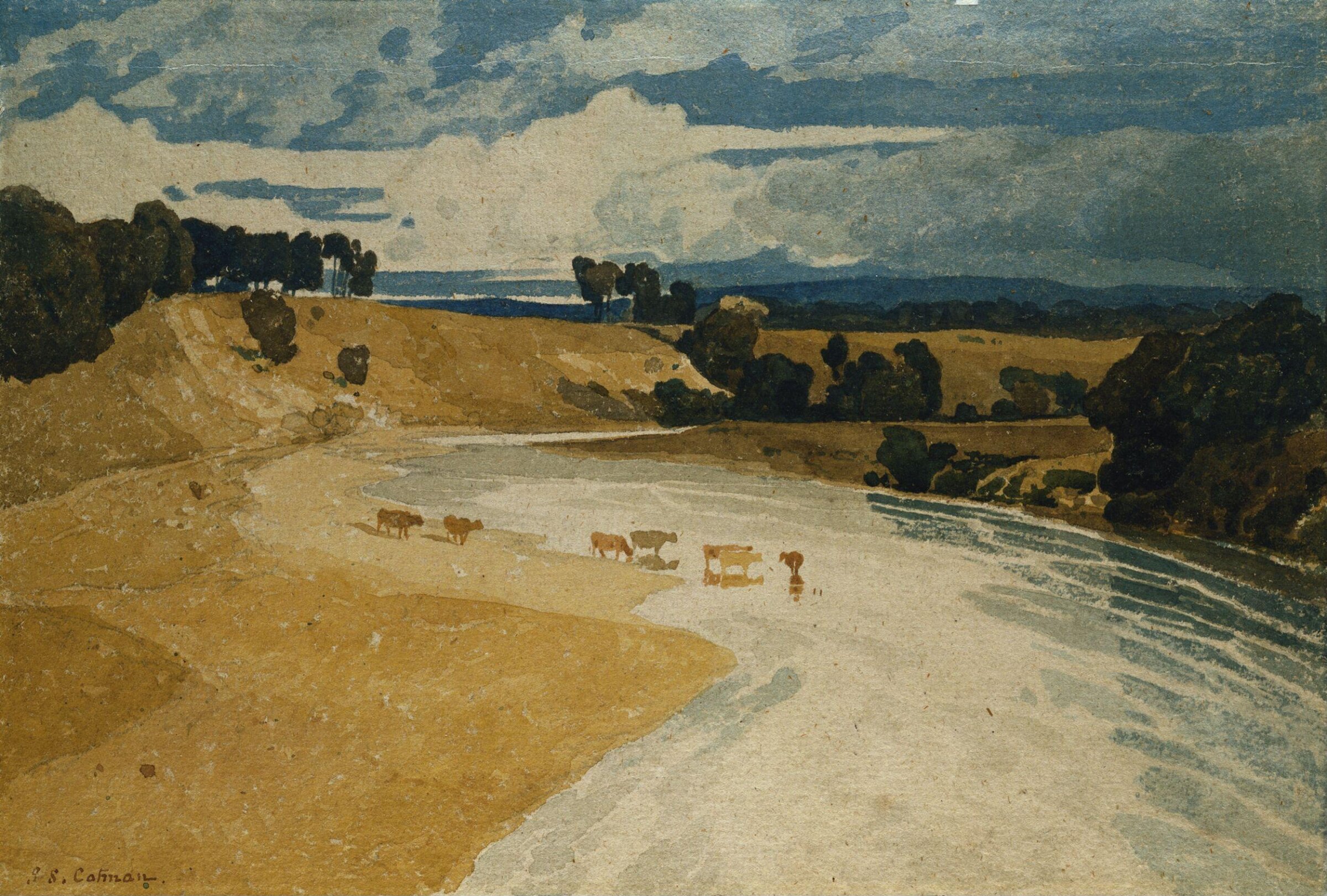 On the Tees at Rockcliffe, John Sell Cotman, early 19th century