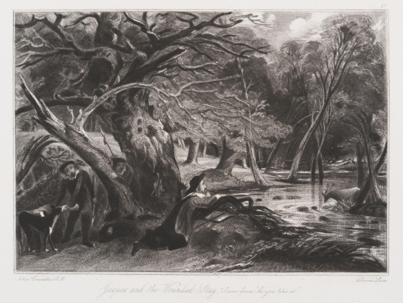 Constable, John RA, Jaques and the Wounded Stag, Scene from "As you like it."