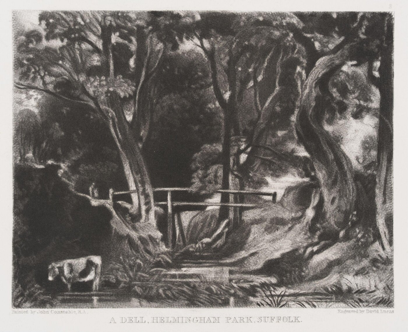 Constable, John RA, A DELL, HELMINGHAM PARK, SUFFOLK