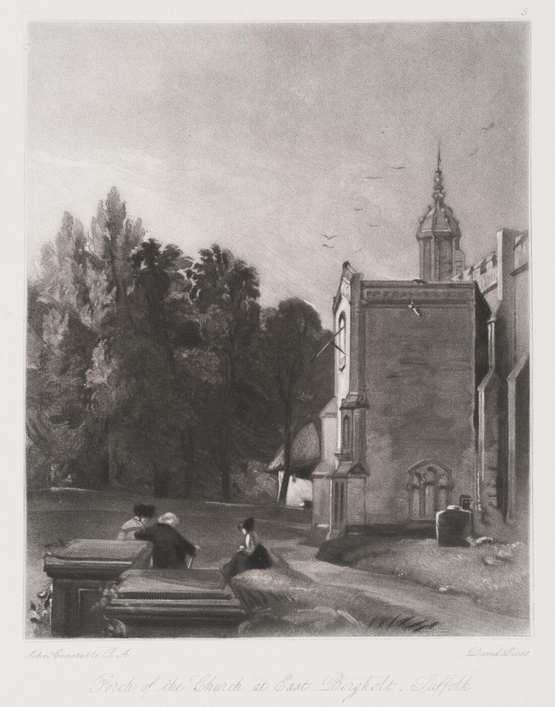 Constable, John RA, Porch of the Church at East Bergholt, Suffolk