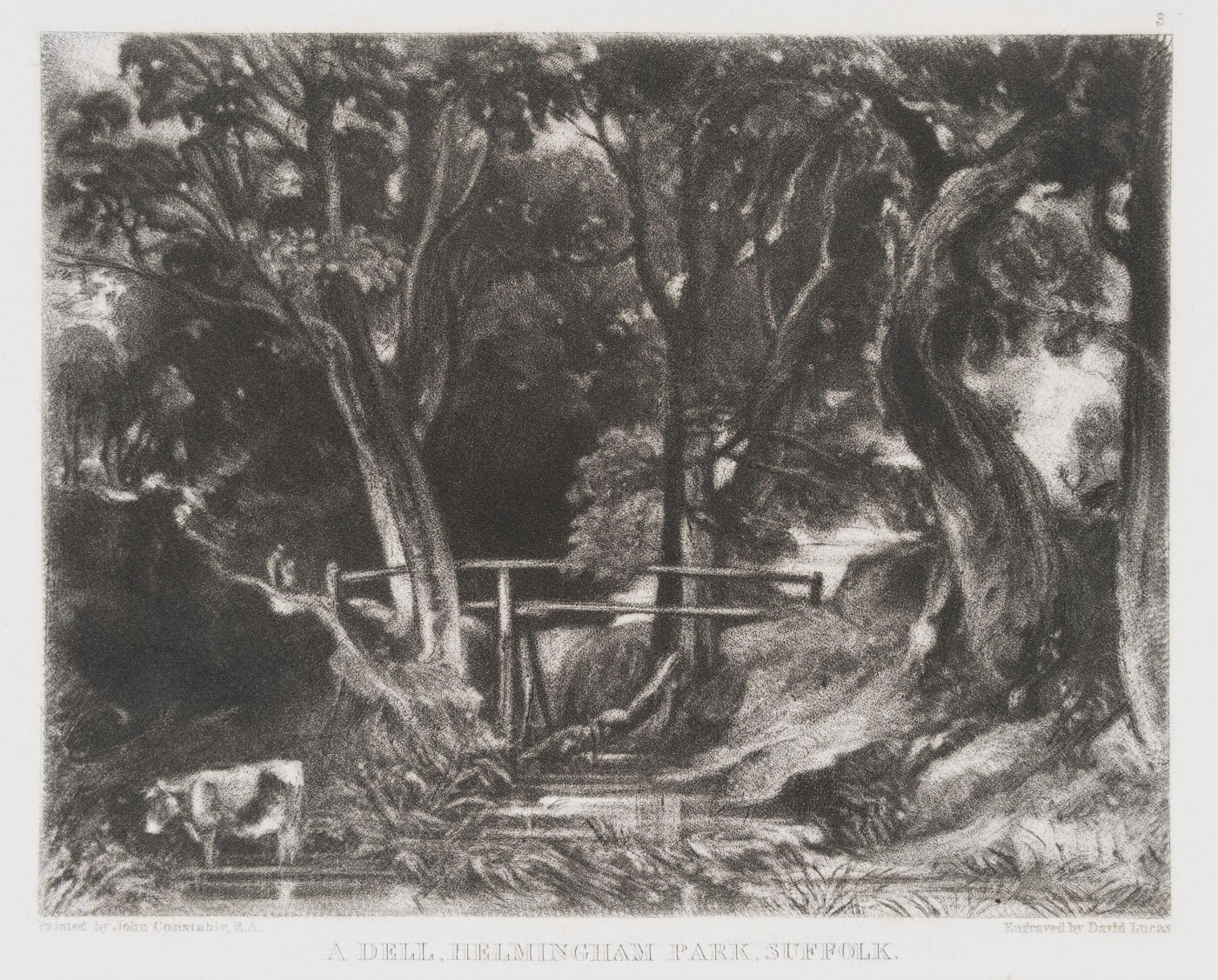 Constable, John RA, A DELL, HELMINGHAM PARK, SUFFOLK