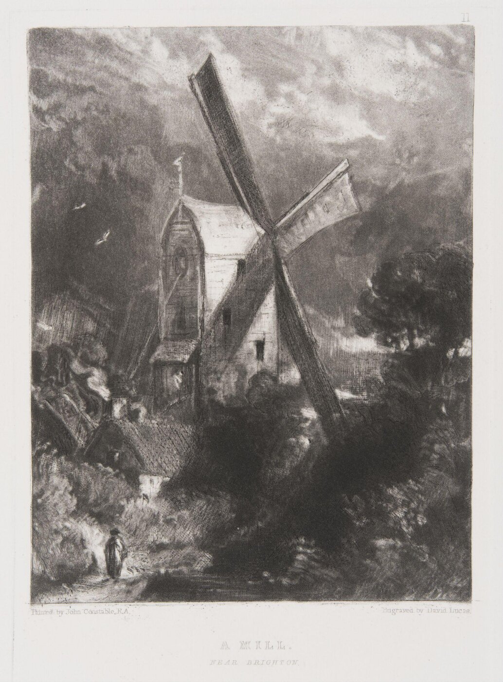Constable, John RA, A MILL. NEAR BRIGHTON