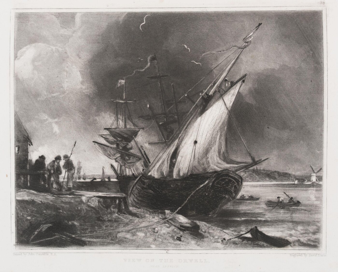 Constable, John RA, VIEW ON THE ORWELL. NEAR IPSWICH