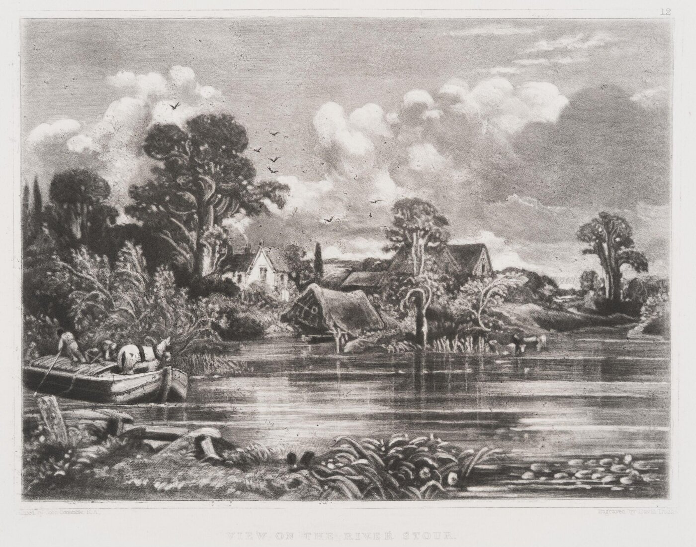 Constable, John RA, VIEW ON THE RIVER STOUR