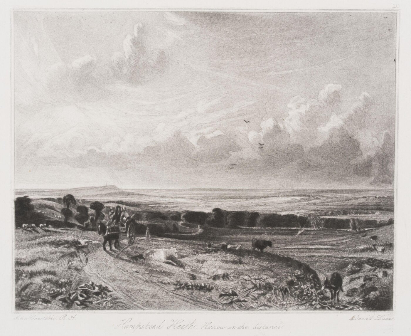 Constable, John RA, Hampstead Heath, Harrow in the distance