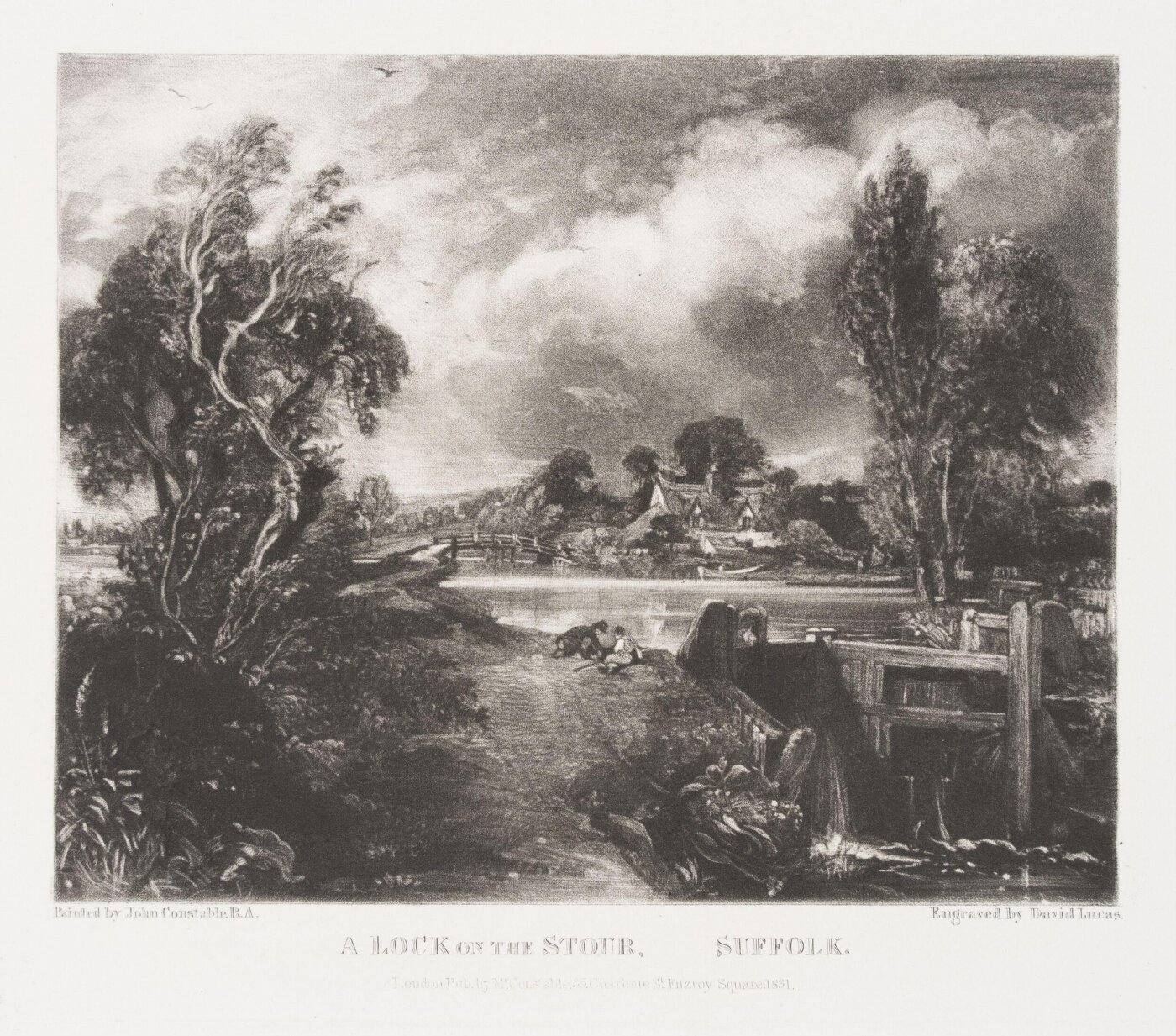 Constable, John RA, A LOCK ON THE STOUR, SUFFOLK