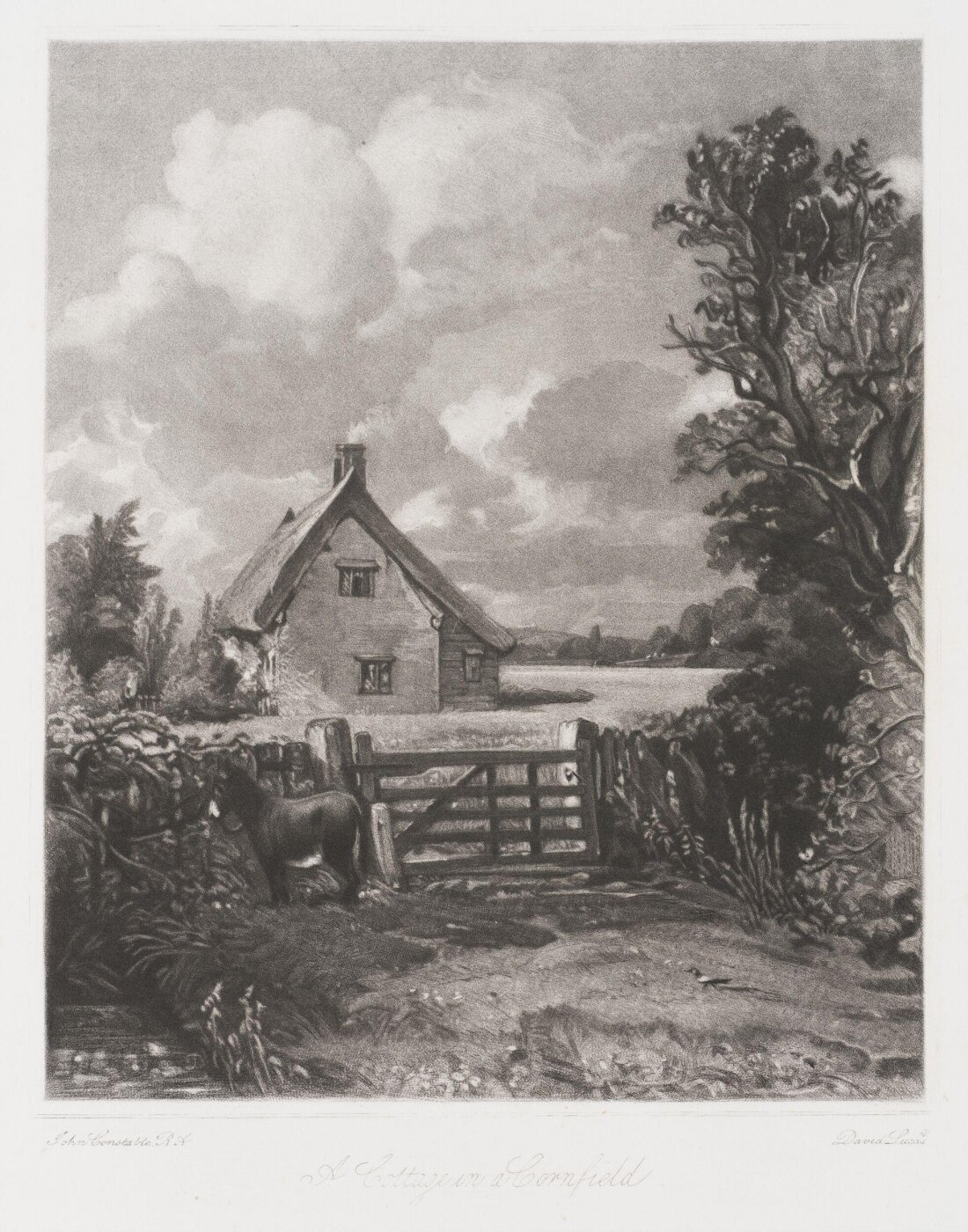 Constable, John RA, A Cottage in a Cornfield
