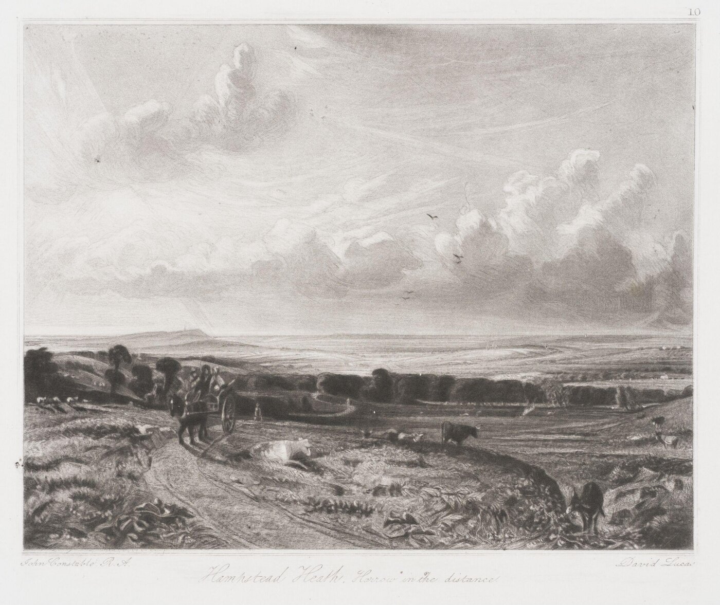 Constable, John RA, Hampstead Heath. Harrow in the distance