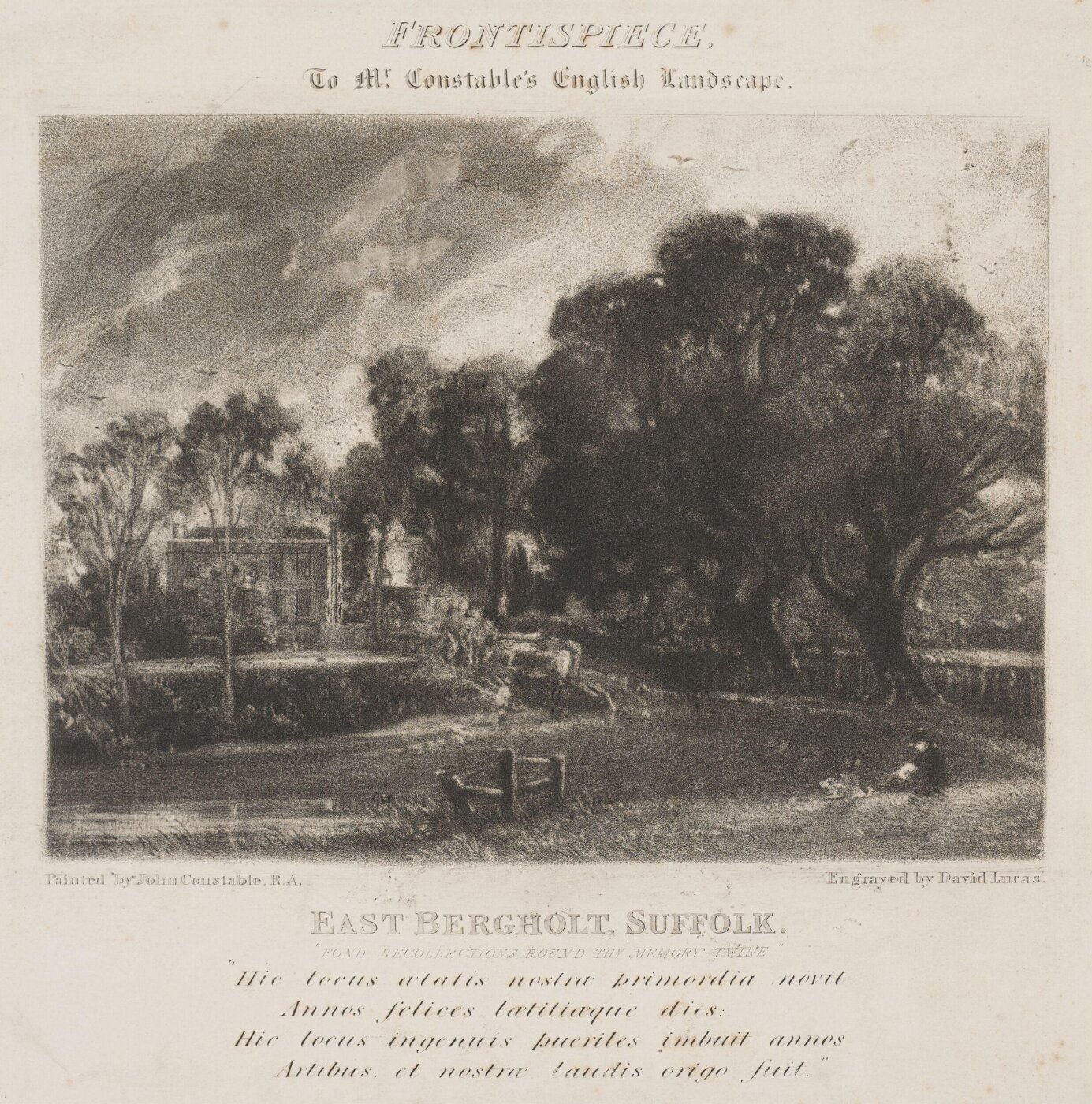 Constable, John RA, EAST BERGHOLT, SUFFOLK