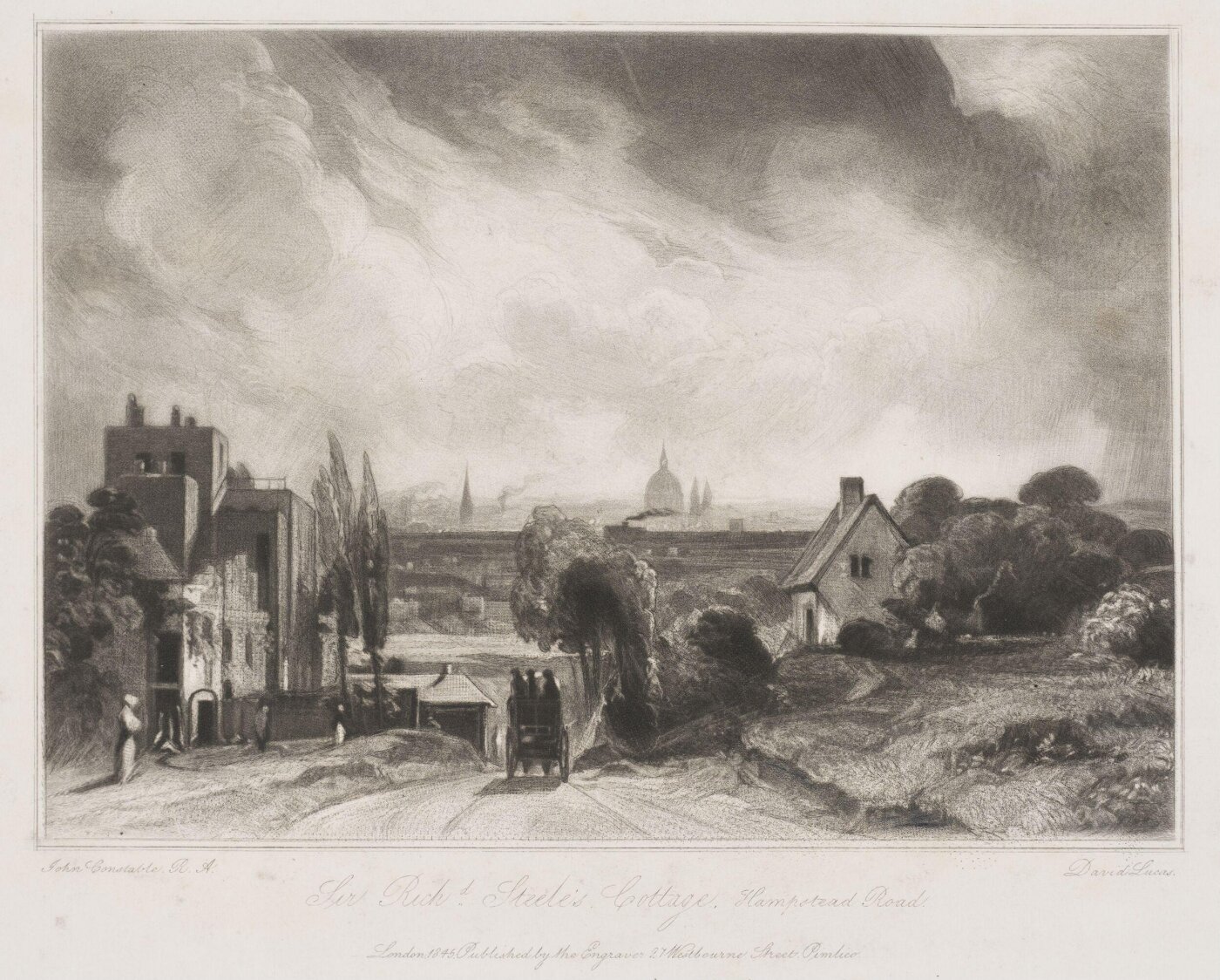 Constable, John RA, Sir Richd. Steele's Cottage. Hampstead Road