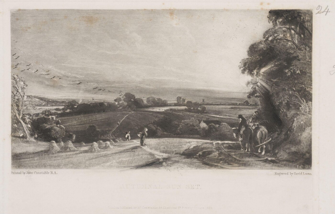 Constable, John RA, AUTUMNAL SUN SET