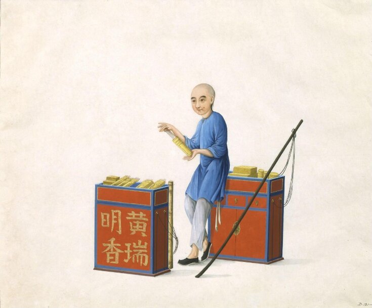 Man Selling Incense Sticks Unknown V&A Explore The Collections