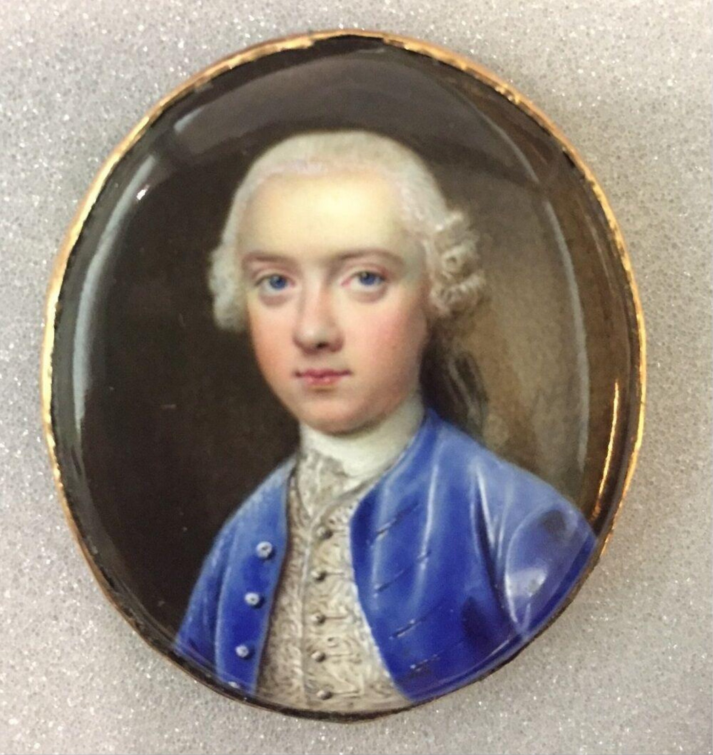 Portrait miniature of an unknown man, Nathaniel Hone, 1749