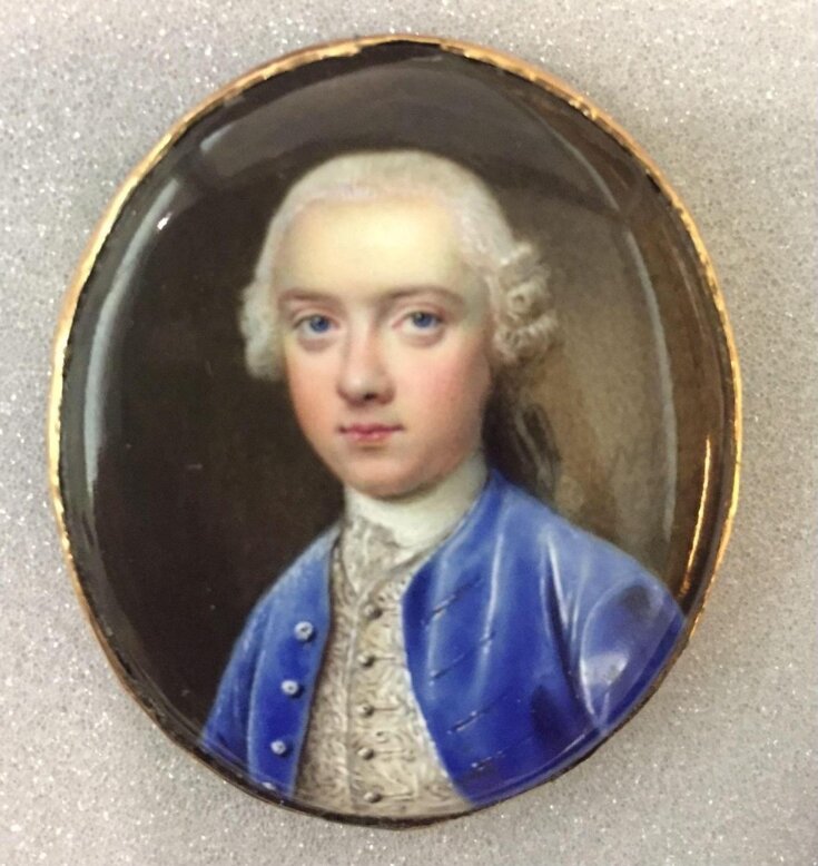 Portrait miniature of an unknown man  top image