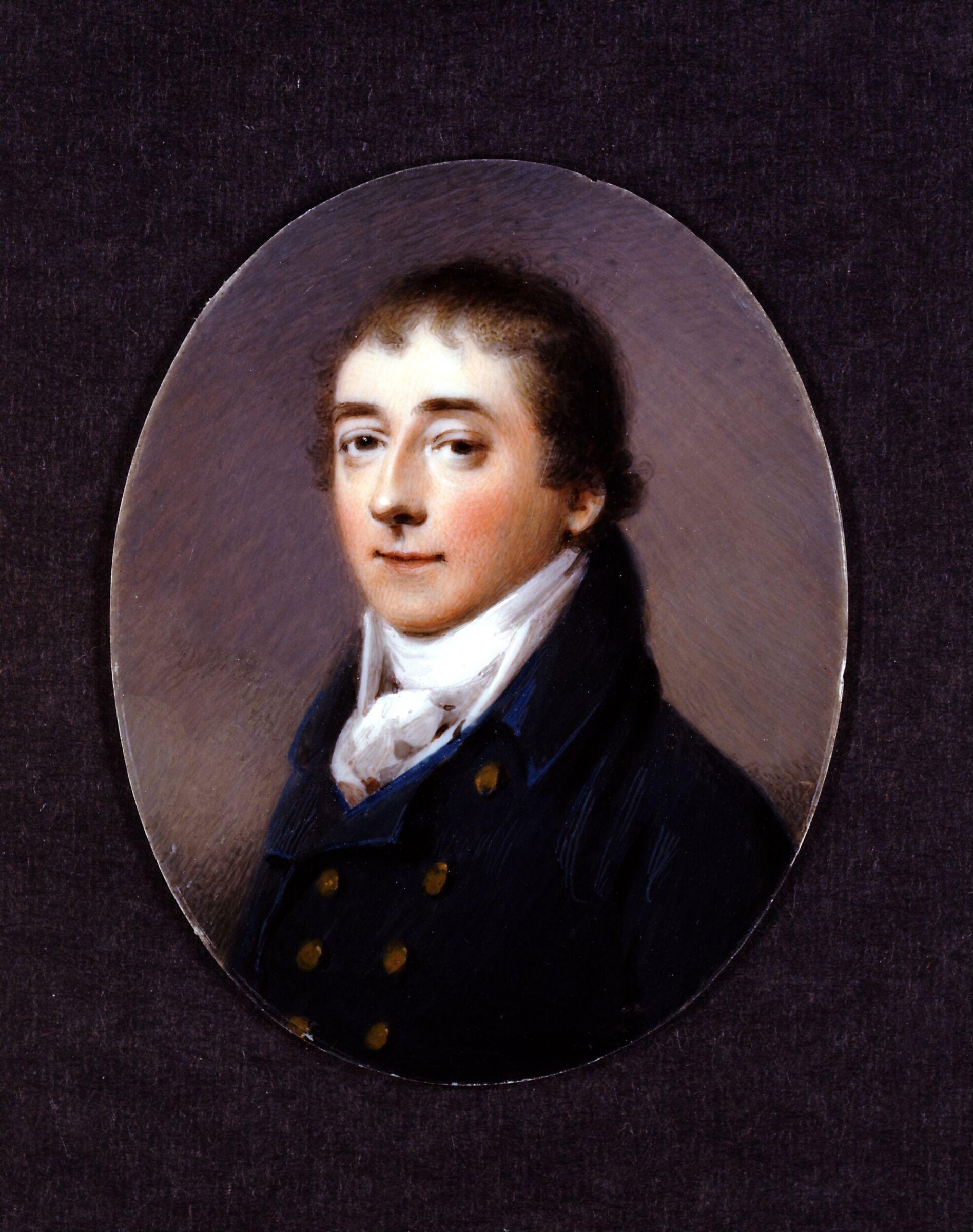 Portrait miniature of an unknown man, Abraham Daniel, ca. 1775 - ca. 1799