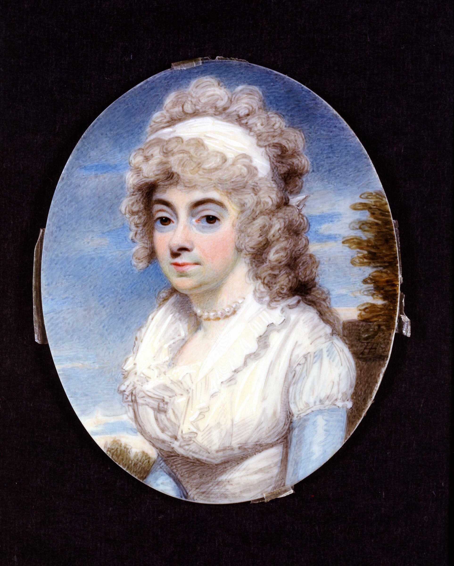 Portrait miniature of an unknown woman, Henry Edridge, ca. 1788-1821