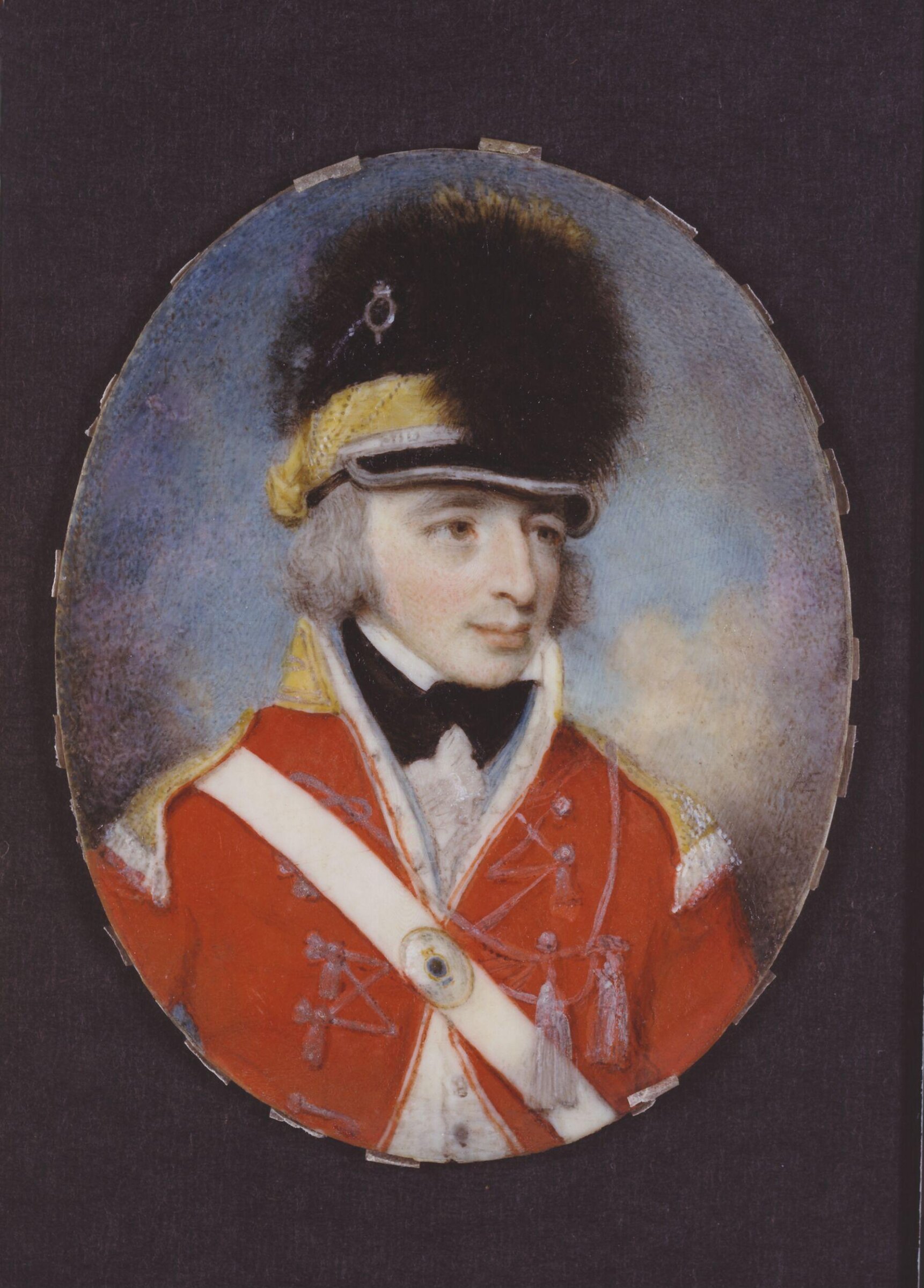 Portrait miniature of an unknown officer, Henry Edridge, ca. 1797