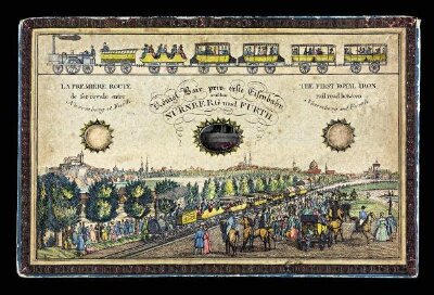 Königl. Bair: priv: erste Eisenbahn zwischen Nürnberg und Furth / La Premiere Route de fer royale entre Nuremberg et Furth / The First Royal Iron rail-road between Nuremberg and Furth